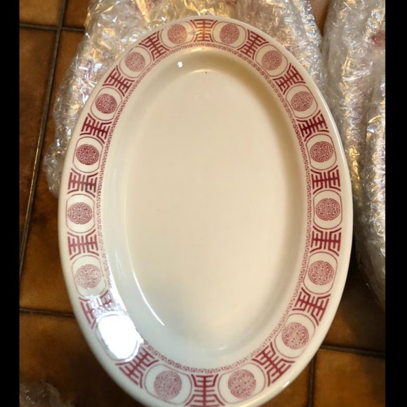 3 vintage buffalo china oval plates - Picture 2 of 5